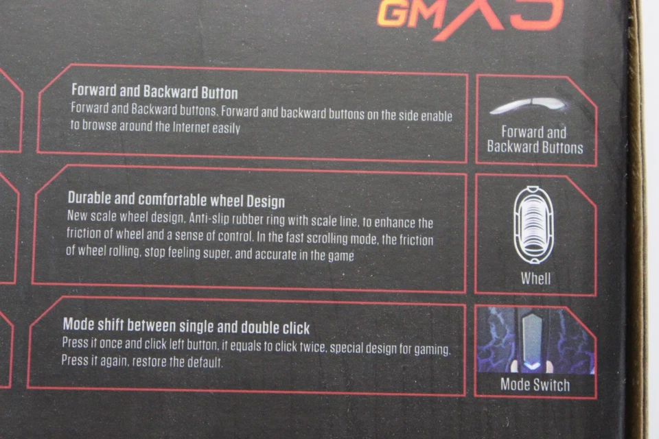 Frisby Gaming Mouse GMX5 FM-G420K Button Adjustable DPI 1000-2400 - Image 4 of 4