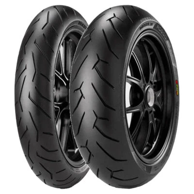 COPPIA GOMME PIRELLI 120/70-17 ROSSO 2 (K) + 160/60-17 ROSSO 2