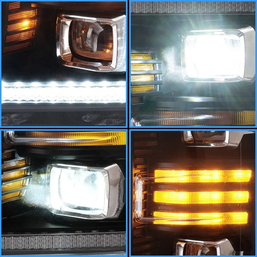 VLAND Full LED Headlights Lamps for Ford F150 XLT XL SSV king 2018 2019 2020 Set - Picture 5 of 12
