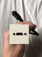 PLASTRON LEGRAND 45x45 HDMI FEMELLE / HDMI FEMELLE CÂBLE 0.20 METRE