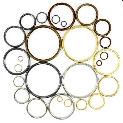 Metal O-rings 5 7 9 12 15 20 29 31 37 39 50 69 mm Bags Straps Leads Handles
