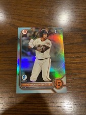 2022 Bowman 1st Edition Ricardo Genoves Sky Blue Foil 1st Bowman Giants