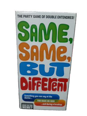 Same Same But Different The Hilarious Party Game of Double Entendres New Sealed