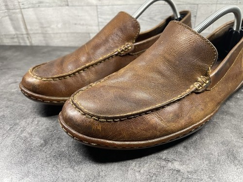 Børn Born Boc Driving Halbschuhe Herren 10M Harmon Schuhe Braun Leder Slipper Komfort - Bild 8 von 19