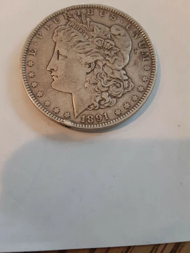 1891 Morgan Silver Dollar F / VF - See Picture #2593
