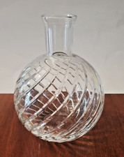 Baccarat France Cyclades Crystal Vase Decanter Swirl Pattern Signed 7 1/2"