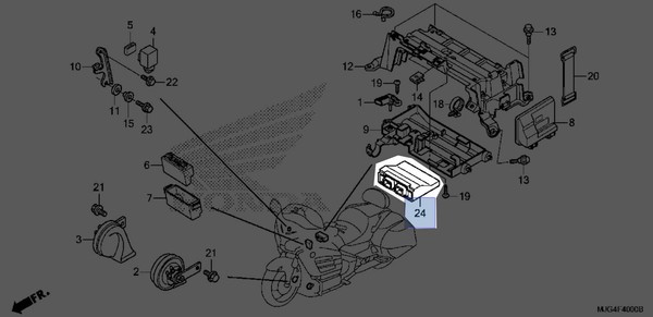 Honda 2012-2017 Goldwing GL Controller 36700-MCA-S41 Neu OEM-image
