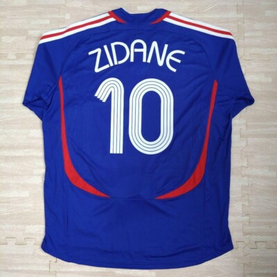 2006 world cup France Zinedine Zidane Home Official Jersey Shirt