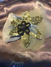 Handmade Fabric Brooch/Clip Set