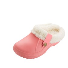Womens Winter Slippers Indoor Outdoor Clog Plush Lined Warm Fuzzy