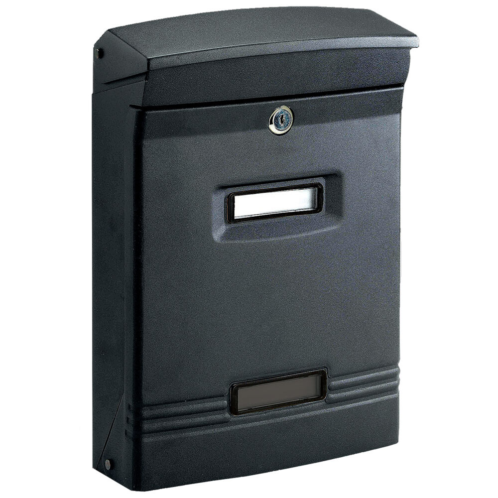 CASSETTA POSTALE MAGNOLIA NERA 37X25X12 HxLxP TECHNOMAX SERIE MAG - MAG/N NERO