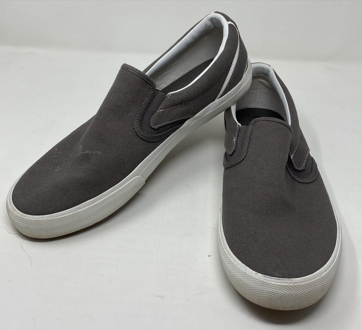 Hurley Kayo Mule Mens Slip On Flat Shoes Canvas Casual Gray 