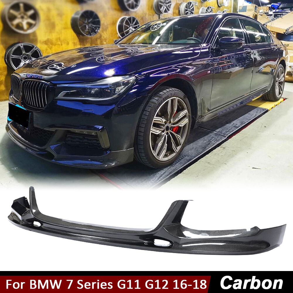 For BMW 7 Series G11 G12 2016-18 Carbon Fiber Front Bumper Lip Spoiler Splitter