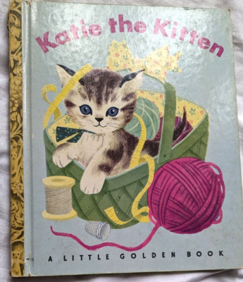 Katie the Kitten Little Golden Book Vintage 1949 Simon & Shuster NY Original
