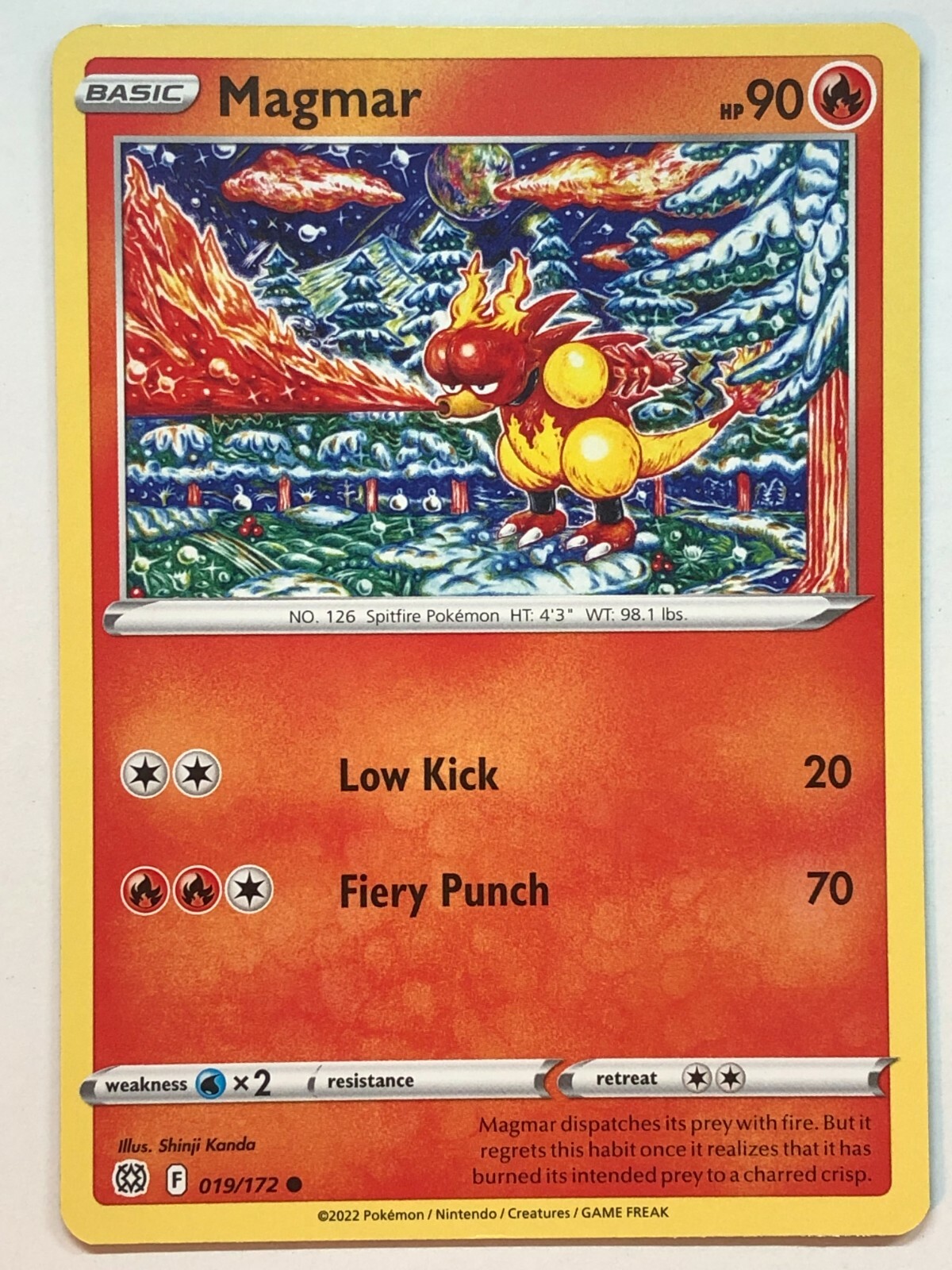 Pokemon Brilliant Stars Magmar 19/172 NM/M