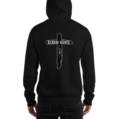 GOD WINS Unisex Christian Patriot Cross Faith Hoodie God Bless America shirt