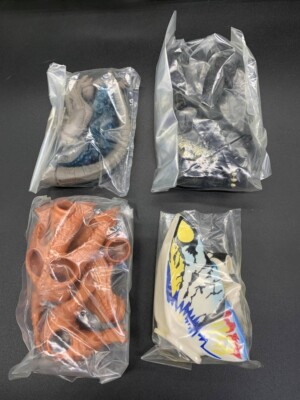 Bandai Mothra Kaiju Legend Tristar Zilla Godzilla Minifigur Lot 4 Komplett