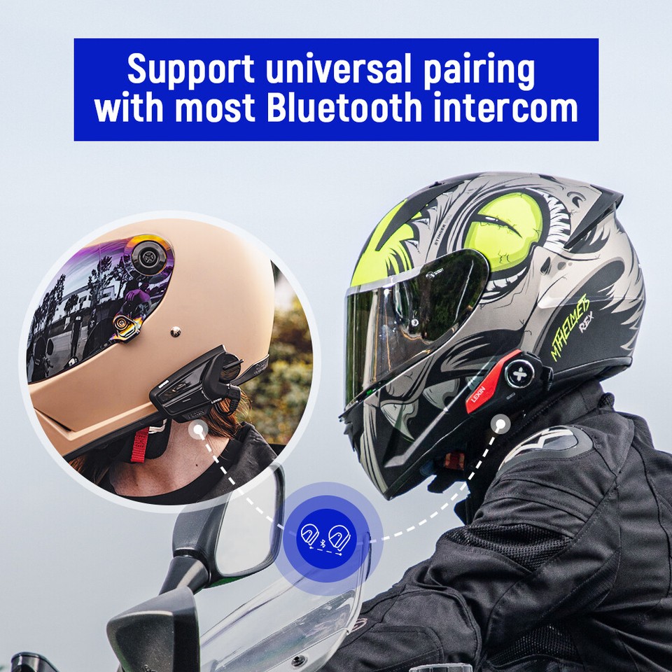 Lexin B4fm LEXIN Motorcycle Bluetooth Speakers With Stereo/Bass