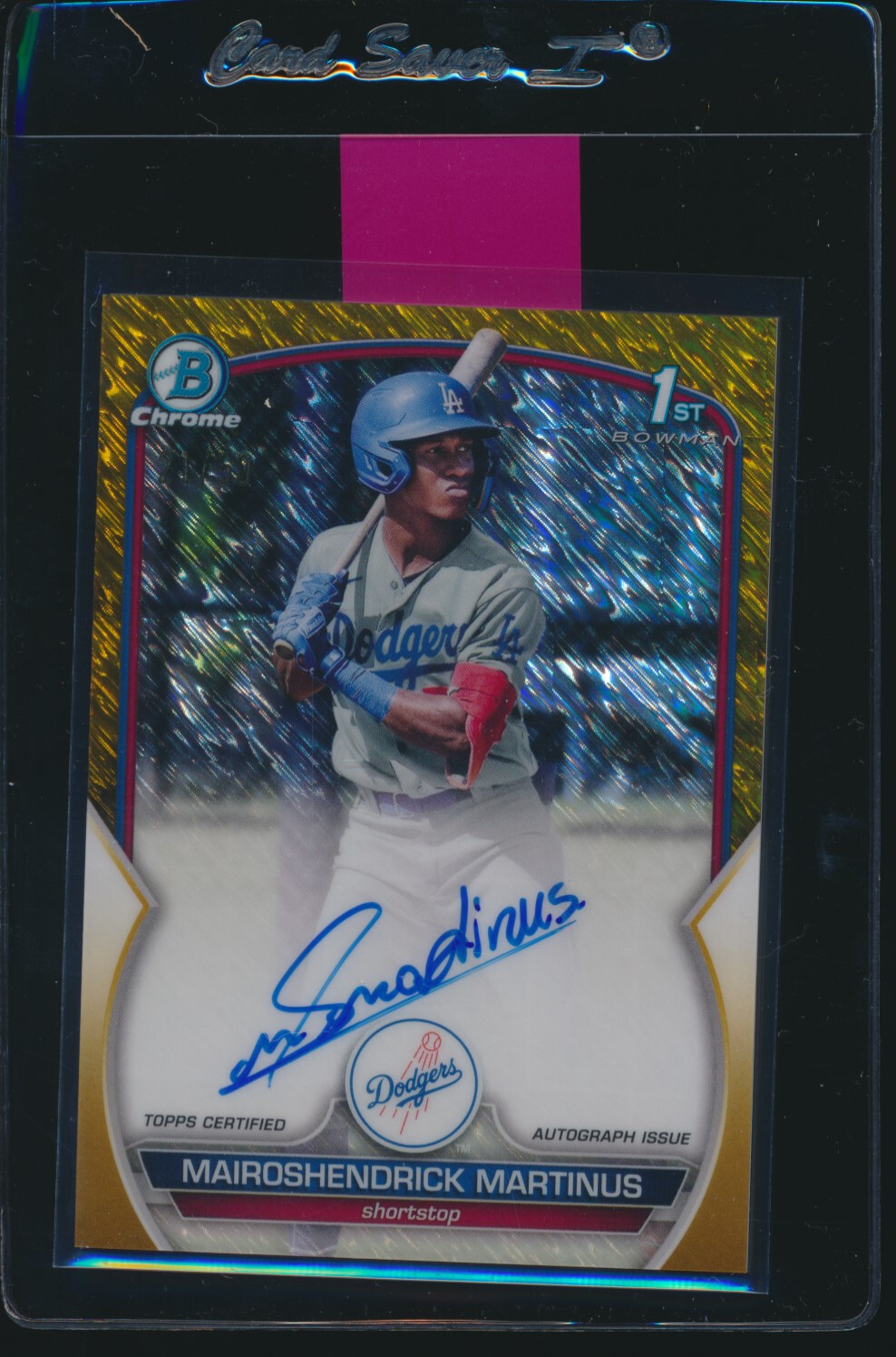 MAIROSHENDRICK MARTINUS AUTO 1st 2023 Bowman Chrome GOLD SHIMMER REFRACTOR/50 RC