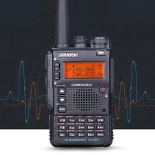 Portable UV-8DR Walkie Talkie 5W 128CH FM Dual Band VHF/UHF Two Way Ham Radios