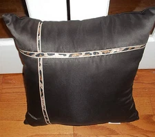 New Croscill Brown Cheetah Decoravtive Bed Pillow