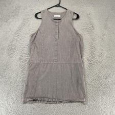 Everlane Dress Womens Medium Gray Chambray Tank Shift Sleeveless Minimalist