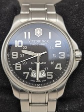 Victorinox Officers Swiss Army 40mm Black Date Dial Automatic Mens Watch 241370