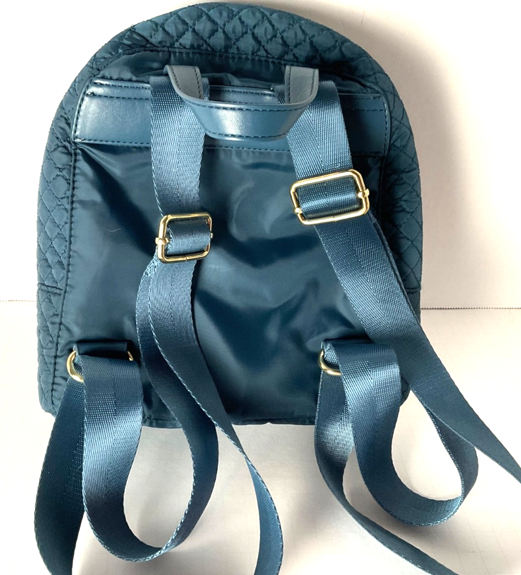 Cynthia Rowley Blue Teal Quilted Backpack Purse 8 display picture 1