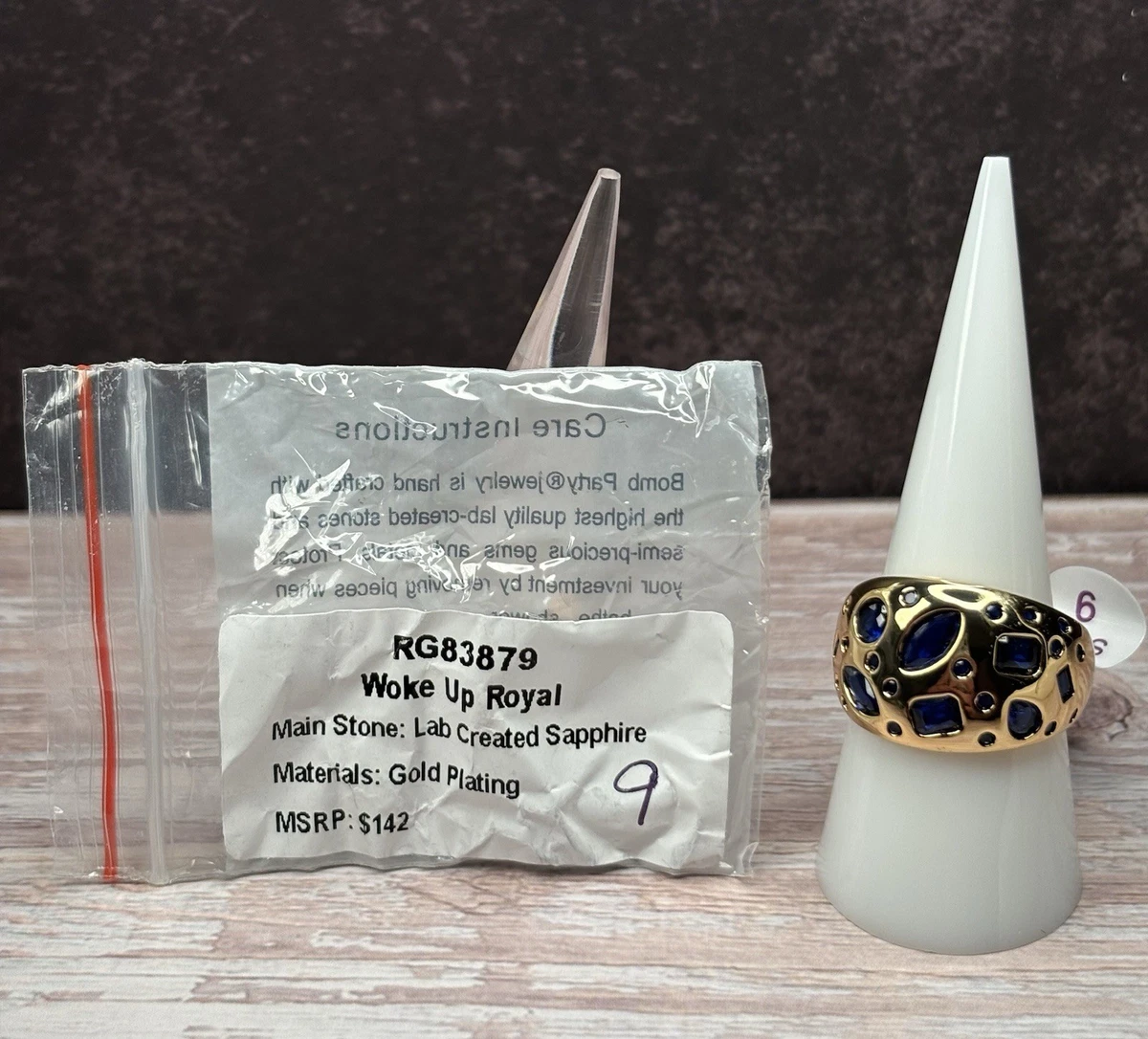Bague En Or 9k Avec Saphir Vert Australien 1,25ct - Taille US 7,5 - Pièce Unique Faite Main