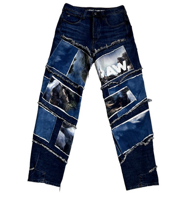 Distressed G-Star Raw  Mens Jeans  Urban Patches Water 3D Slim  Fit 27/32