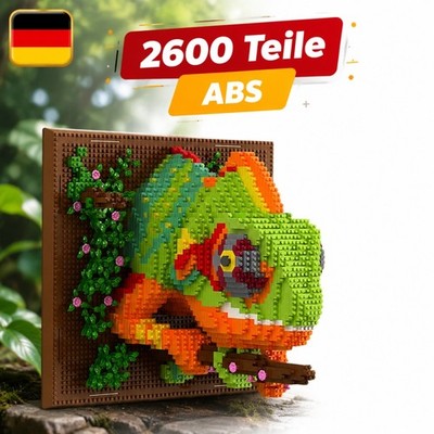 3D Chamäleon Tier Baustein Set 2688 Teile Klemmbausteine Spielzeug Geschenk