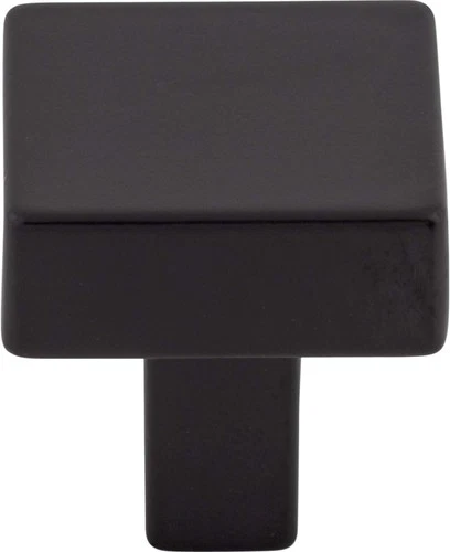 Top knobs cabinet drawer knob flat black square channing tk740 blk barrington - Picture 1 of 3