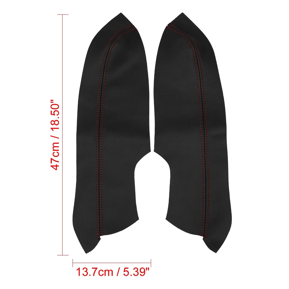 1 par de paneles de puerta delantera de coche cubierta de reposabrazos para Honda Civic Sedán 2006-201 negro Foto 3 de 4