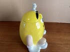Very rare, Vintage 1999 NUTS YELLOW M&M Candy Ceramic Cookie Jar. NIB — photo 2