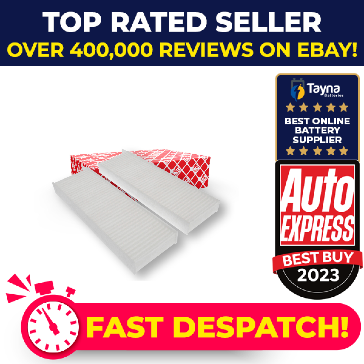 Pollen / Cabin Filter fits PEUGEOT 5008 2.0D 09 to 17 647992 Febi Quality New