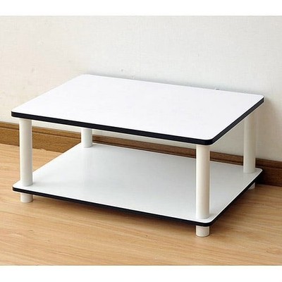 Just 2-Tier No-Tools Coffee Table, White
