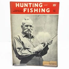 Vintage May 1946 Hunting and Fishing Magazine - Outdoors Ad Advertisement Book