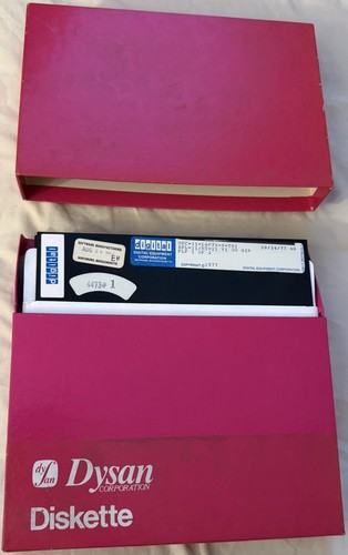 LOT (11) - 8” Inch Floppy Disks Diskettes Used in Dysan Case / Box