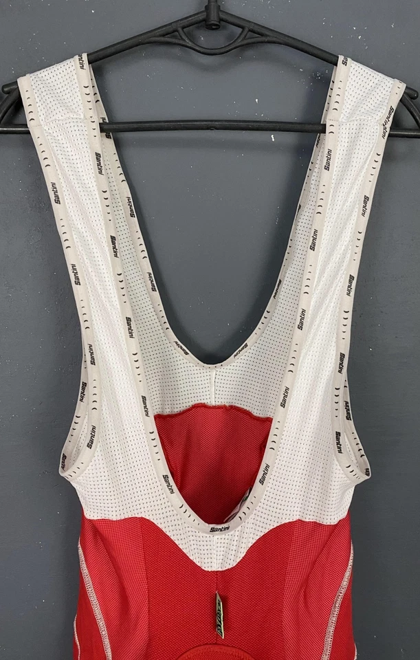 MENS SANTINI CYCLISMO CYCLING BICYCLE BIKE VELO BIB BIBS BODY SIZE XS - Image 2 of 4