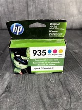 HP 935 3-pack Cyan/Magenta/Yellow Original Ink Cartridges EXP 12/2022
