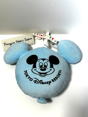 Tokyo Disney Resort Mickey Balloon Shoulder Bag Blue Mint Pochette Pouch Japan