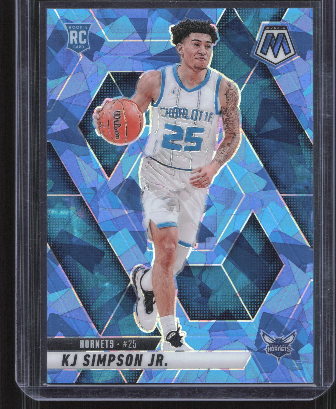 2024-25 Panini Mosaic #239 KJ Simpson Jr. Ice Mosaic #/125