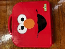 Sesame Street Elmo Cookie Monster On The Go Alphabet ABC Puzzle Carry Case