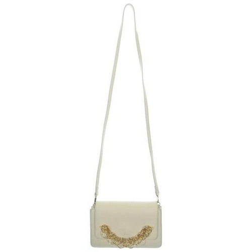 Chloe Drew Bijou Ivory Leather Shoulder Bag Gold Chain Small w Dust Bag 20cm