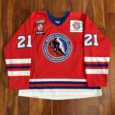 Burgess Hockey Hall Of Fame Starter Jersey Size L with Patches