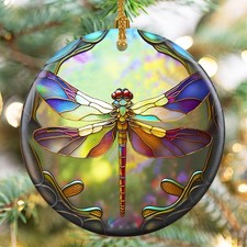 Dragonfly Christmas Ornaments, Touber Christmas Hanging Ornament, Christmas T...