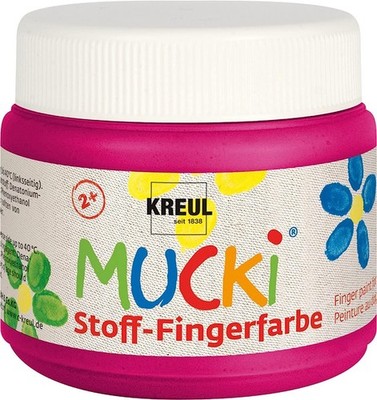 KREUL Stoff-Fingerfarbe ''MUCKI'' pink 150 ml