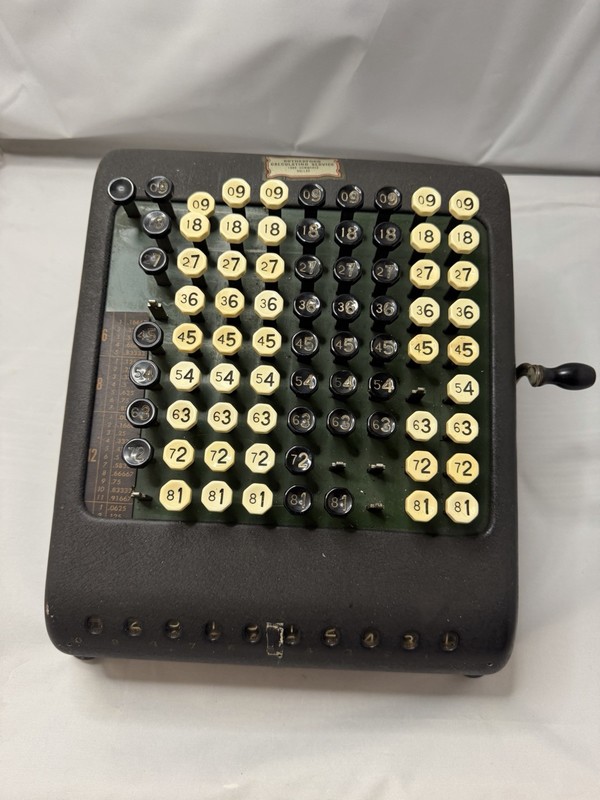 Antique Burroughs Adding Machine Mechanical Calculator Vintage Untested
