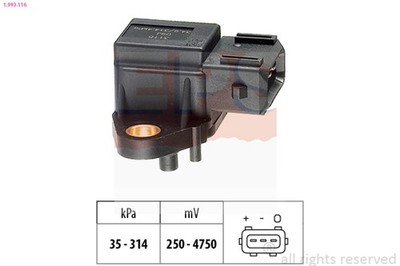 Sensor Saugrohrdruck EPS 1.993.116 für X5 E46 BMW 3er Touring 7er E65 E66 E67 X3