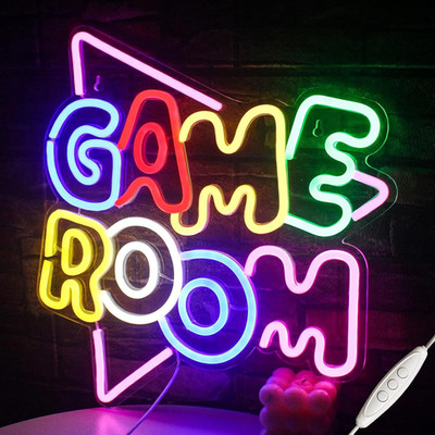 Colorful  LED Signs for Game Room, Party & Bedroom Decor